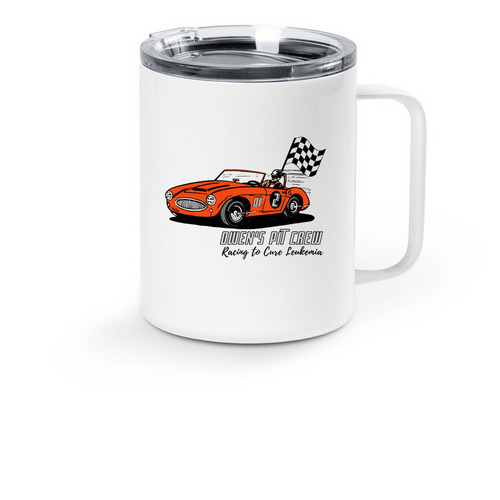 Owen's Pit Crew - Classic Car Travel Mug, a White Stainless Steel Travel Mug