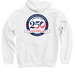 America's 250th - Commemorative Sweatshirt, a White Pullover Hoodie (back-view)