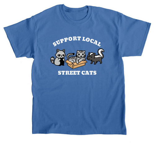 Support Local Street Cats, a Sapphire Classic Unisex Tee