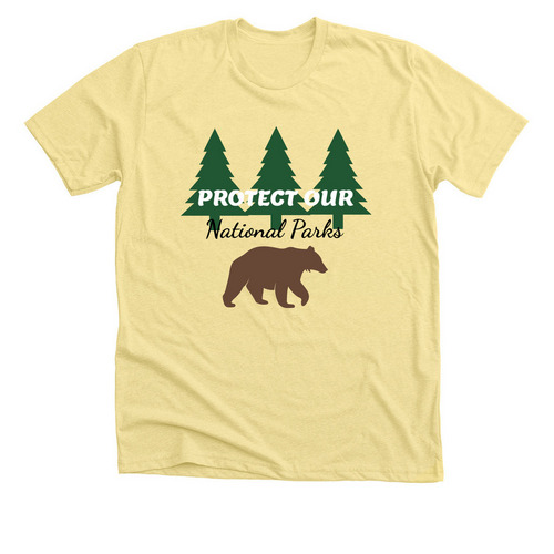 National Parks II, a Heather Yellow Gold Premium Unisex Tee
