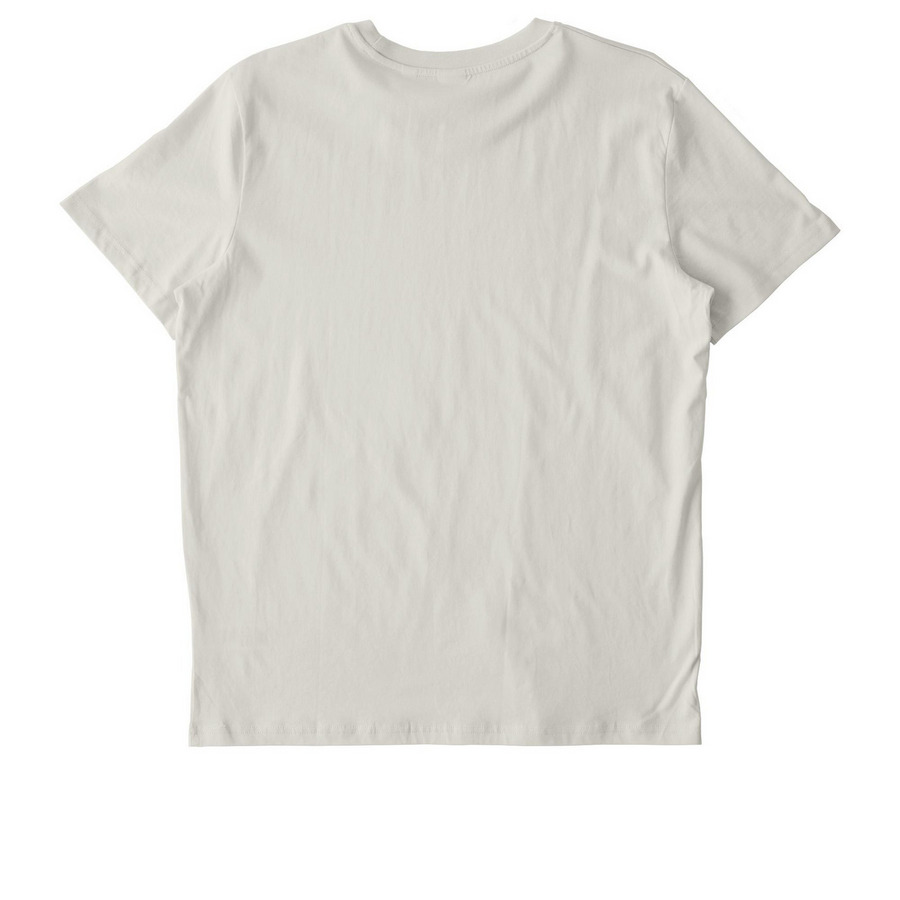 Cyanotype, a Natural Raw Stanley/Stella Unisex Crafter Tee (back-view)