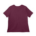 TEST TEST TEST, a Maroon Women?s Relaxed Cotton Tee (back-view)