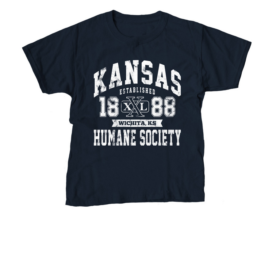 KHS Varsity, a Navy Youth Unisex Tee