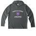 &nbsp;Performance T-shirt Hoodie, a Dark Smoke Grey UV Performance Long Sleeve Hoodie