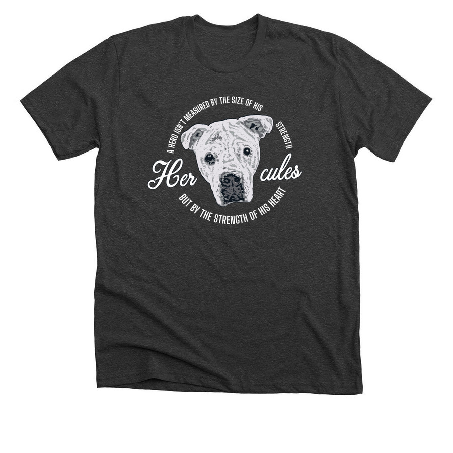 Hercules, a Dark Grey Heather Premium Unisex Tee