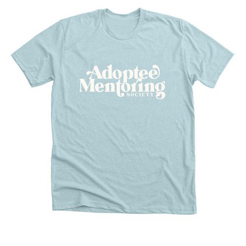 AMS- Apparel, a Heather Ice Blue Premium Unisex Tee
