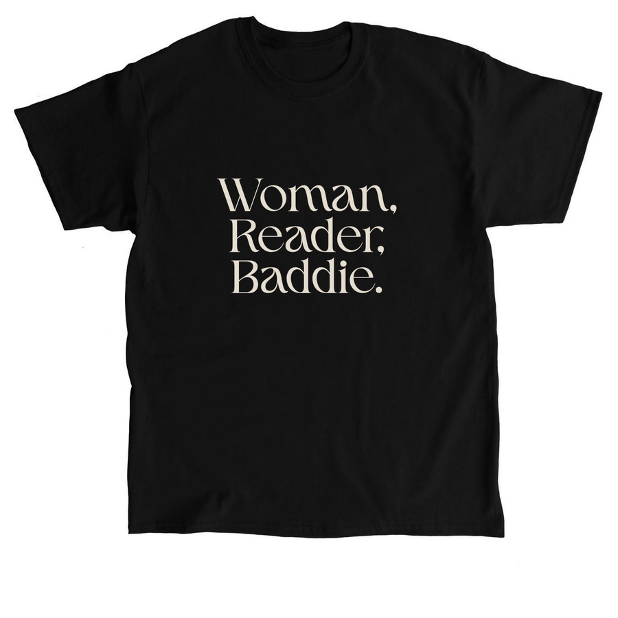 woman, reader, baddie, a Black Classic Unisex Tee