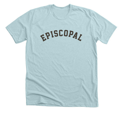 Episcopal, a Heather Ice Blue Premium Unisex Tee