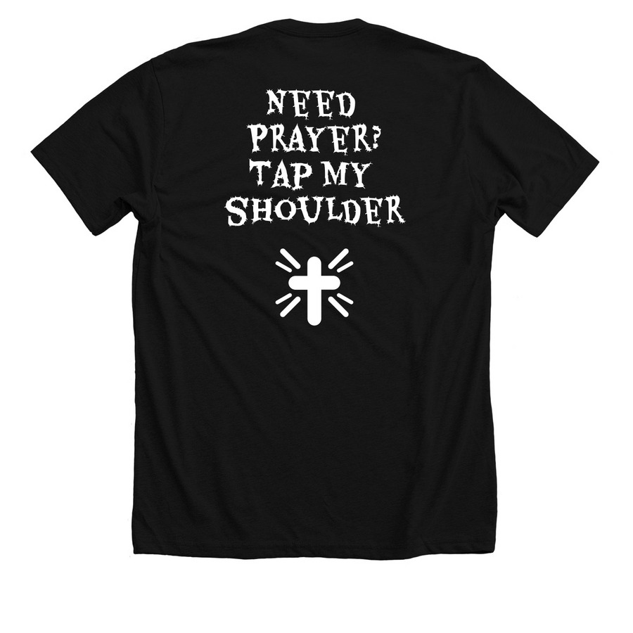 Halloween Evangelism, a Solid Black Blend Premium Unisex Tee (back-view)