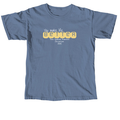 Live.Leif.Love. 2024, a Blue Jean Comfort Colors Unisex Tee