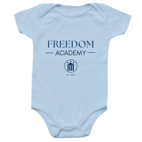 Freedom Baby, a Light Blue Infant Onesie