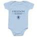 Freedom Baby, a Light Blue Infant Onesie