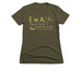 Buds for Life, a Military Green Women's Slim Fit Tee