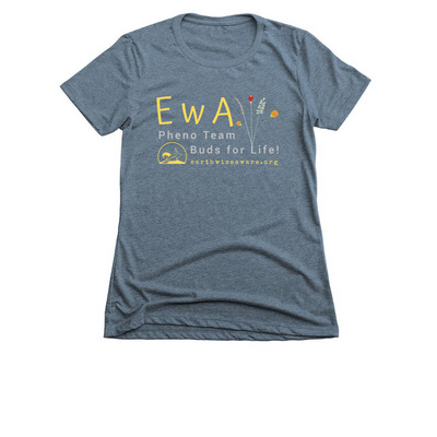 Buds for Life, a Indigo Women's Slim Fit Tee