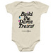 Build The Damn Trains Infant Onesie, a Natural Infant Onesie