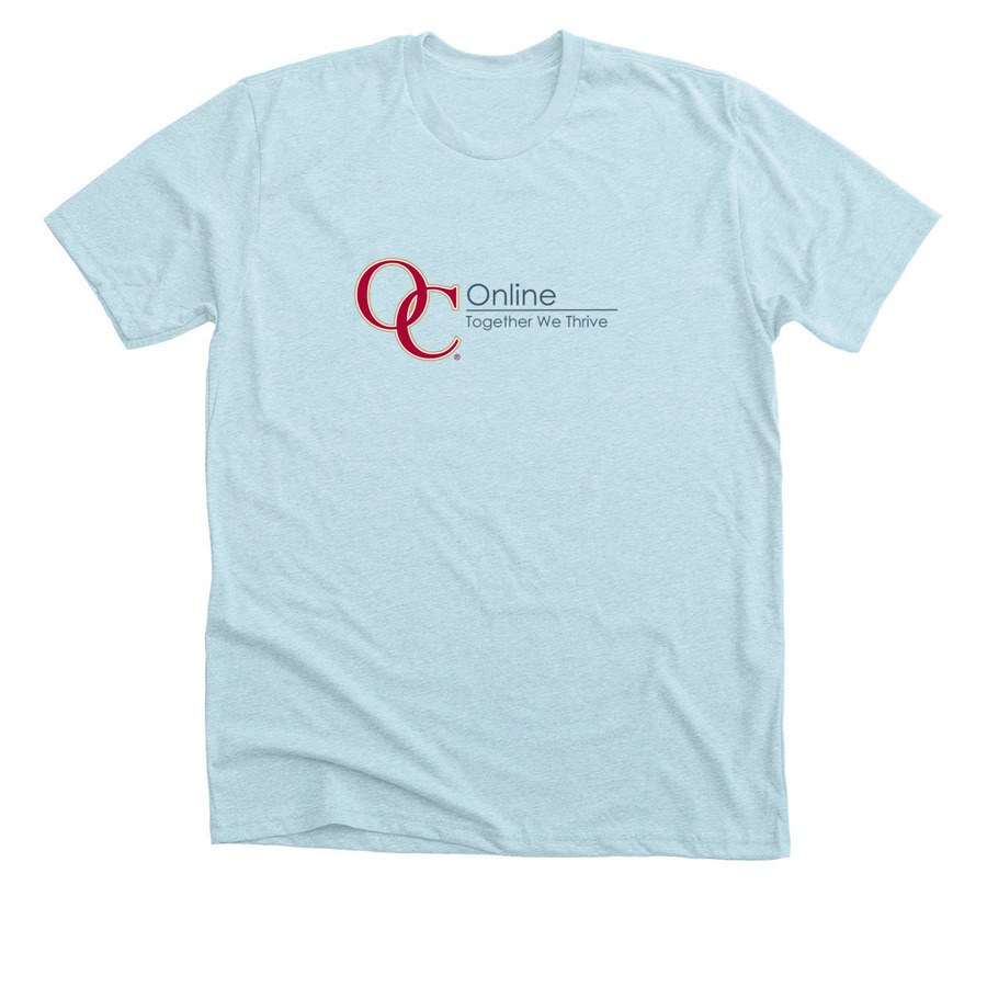 Together We Thrive, a Heather Ice Blue Premium Unisex Tee