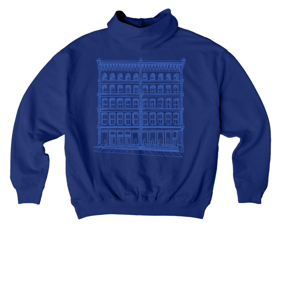Spring Academy Hoodie / ultramarine&nbsp;, a Worker Blue Stanley/Stella Cooper Dry Pullover Hoodie (back-view)