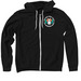 Stop Abandoning Rabbits, a Black Zip Up Hoodie