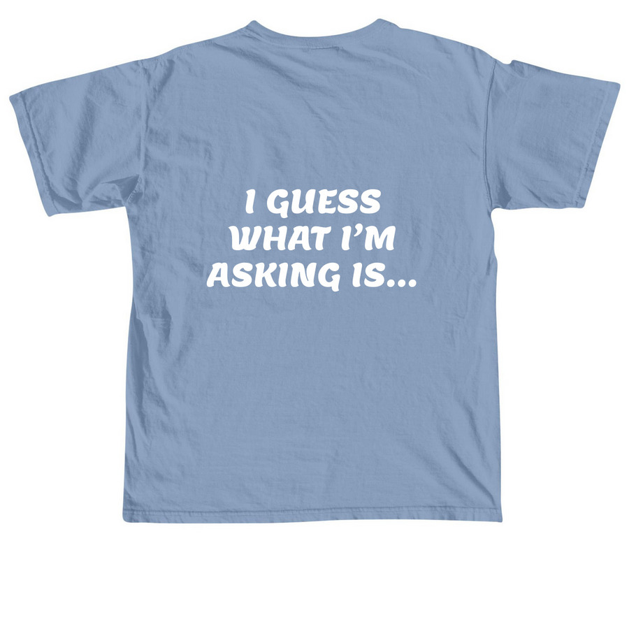 Chubby Wubby, a Washed Denim Comfort Colors Unisex Tee (back-view)
