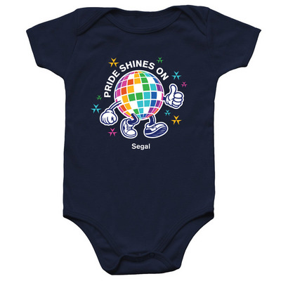 Pride@Segal 2026 Dark Background Baby Onesie, a Navy Infant Onesie