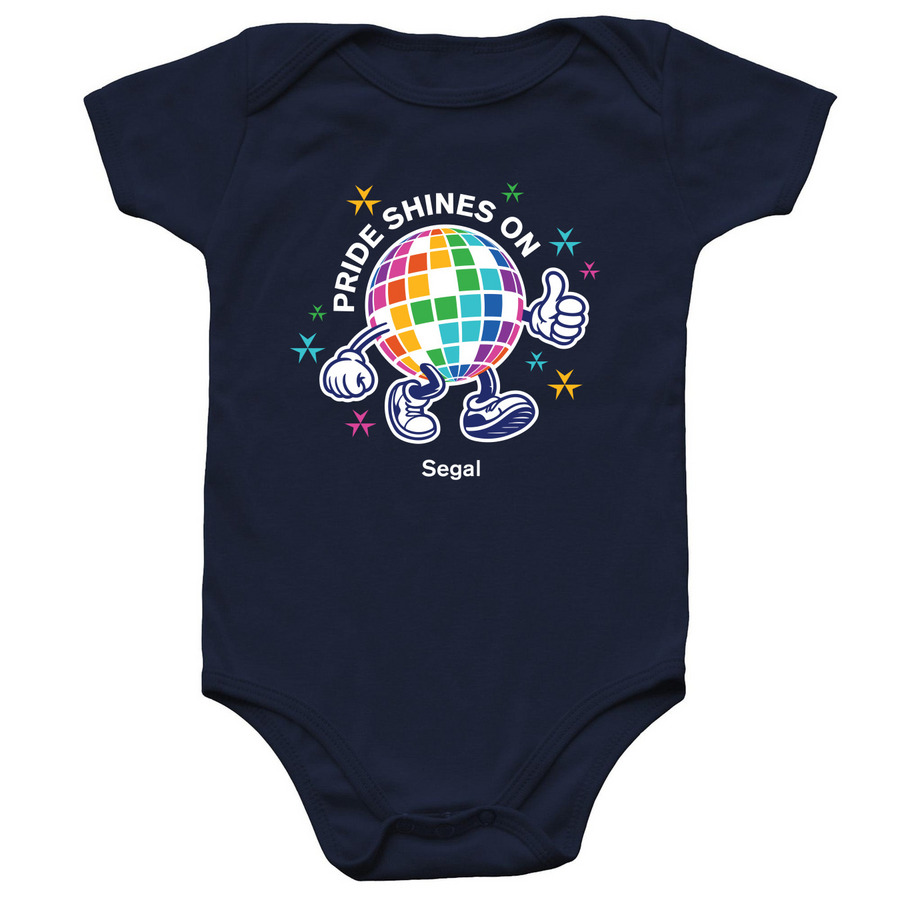Pride@Segal 2026 Dark Background Baby Onesie, a Navy Infant Onesie