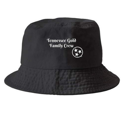Family Crew Hat, a Black Printed Bucket Hat
