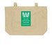 Miller Totes, a Oyster Large Organic Cotton Tote Bag (back-view)