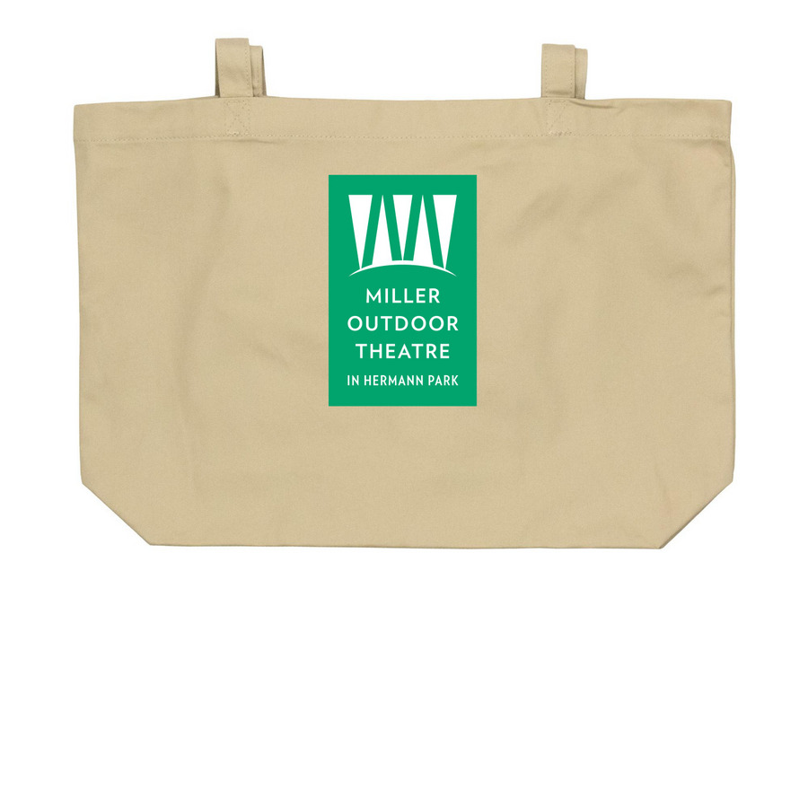 Miller Totes, a Oyster Large Organic Cotton Tote Bag (back-view)