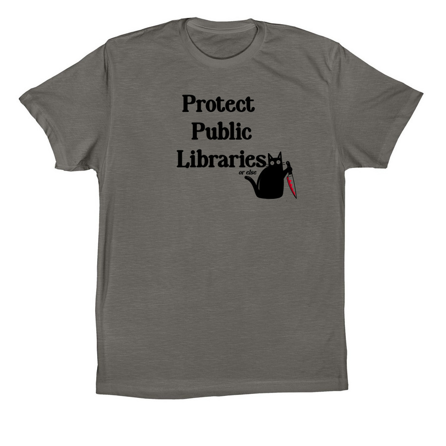 Protect Public Libraries (or else), a Storm Premium Cotton Tee