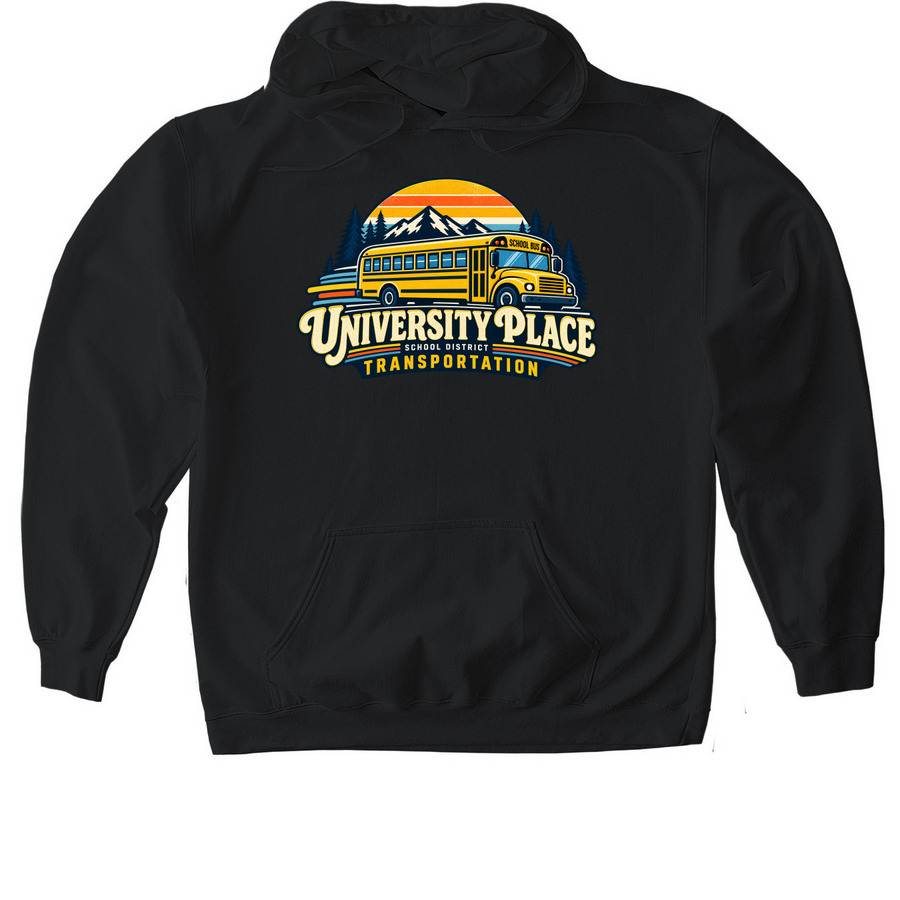 UPSD Transportation, a Black Gildan Softstyle Pullover Hoodie
