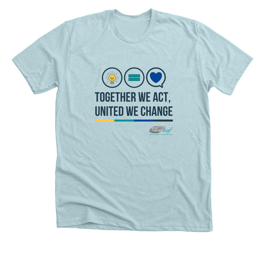 Sexual Assault & Child Abuse Awareness, a Heather Ice Blue Premium Unisex Tee