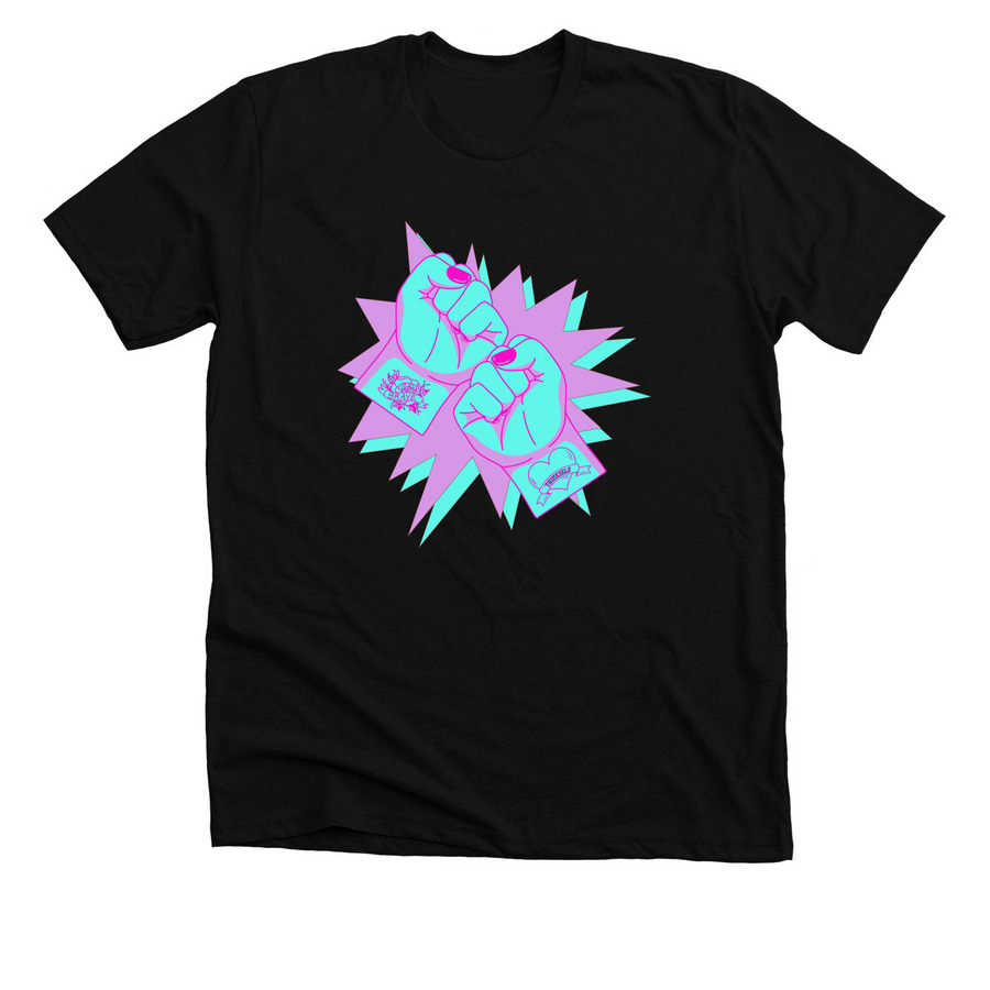 Advocacy Rocks, a Solid Black Blend Premium Unisex Tee