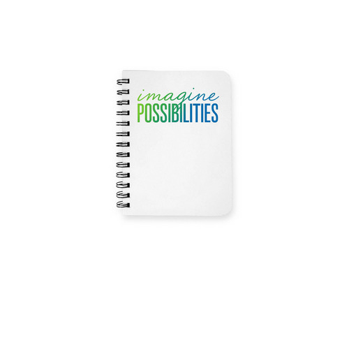 IP Notebook, a White Spiral Notebook