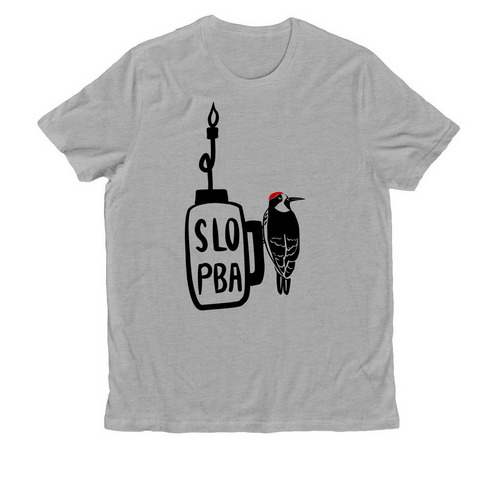 SLO Prescribed Burn Association, a Granite Grey Heather Allmade Organic Cotton Unisex Tee