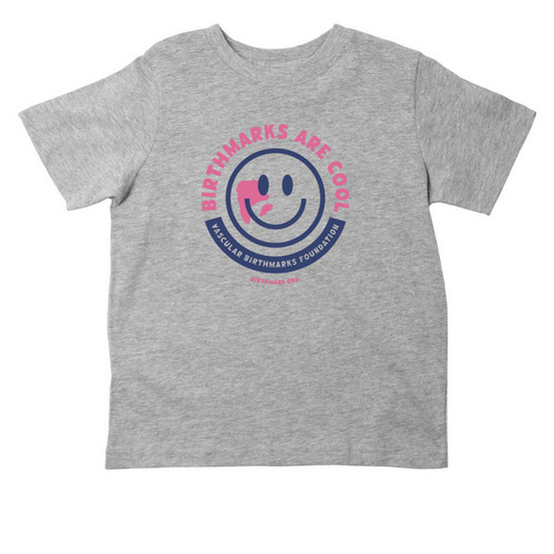 Birthmarks Are Cool Navy - Toddler, a Heather Toddler Tee