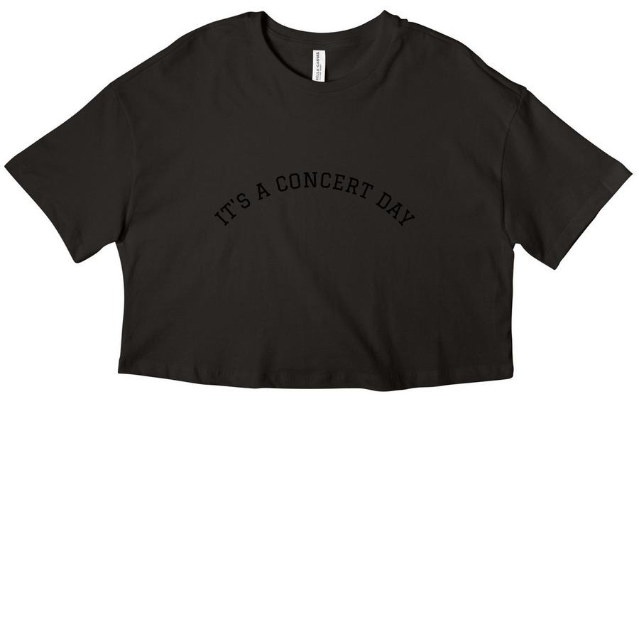 IT'S A CONCERT DAY- INCOGNITO, a Black Women?s Cropped Cotton Tee