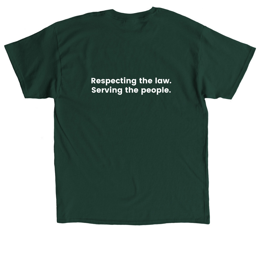 Lori Hickman for Attorney General&nbsp;, a Forest Green Classic Unisex Tee (back-view)