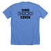 ZERO SHUCKS GIVEN, a Heather Columbia Blue Premium Unisex Tee (back-view)