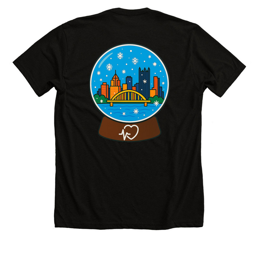 Winter Shirts!, a Solid Black Blend Premium Unisex Tee (back-view)