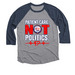 THE NURSES WHO WOULDN?T STAY SILENT., a Vintage Navy and Premium Heather 3/4 Sleeve Baseball Tee