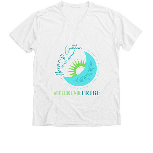 HCWC Summer 2023, a Solid White Blend Premium V-Neck Tee