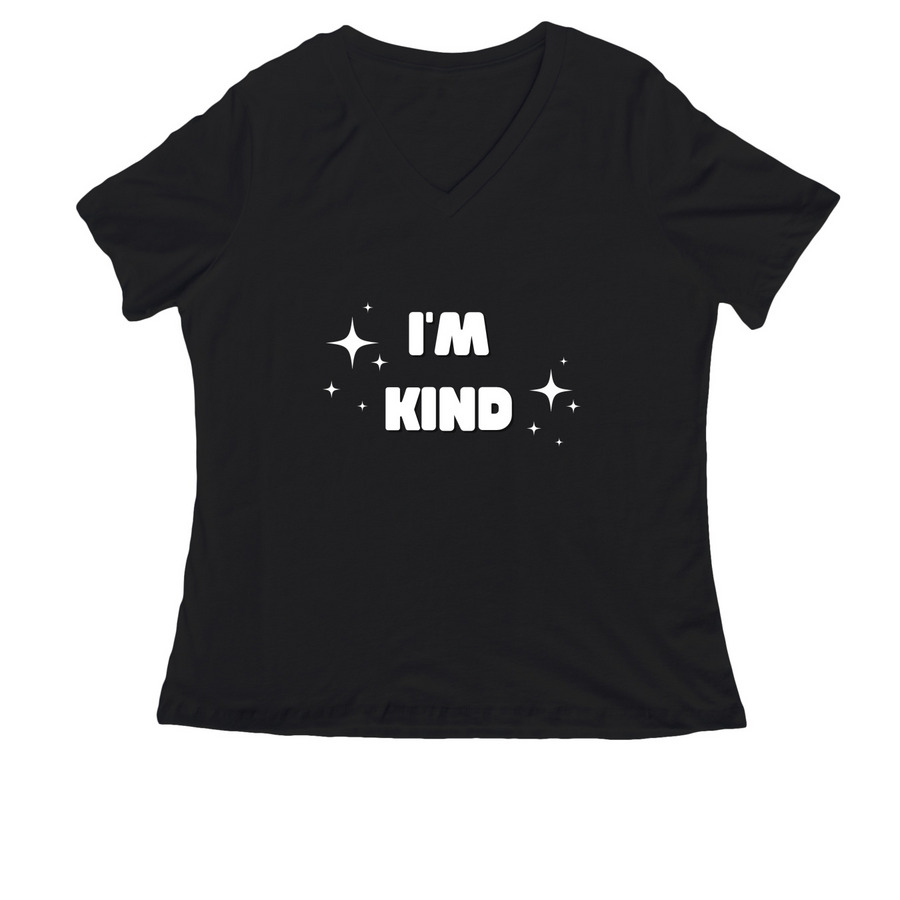 I?m Kind- of a Bad Bitch, a Black Women's Relaxed V-Neck Tee