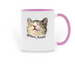Staying Pawsitive&nbsp;, a Pink Two-Tone Ceramic Mug