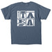 TAEA Square Logo T, a Indigo Blue Classic Unisex Tee (back-view)