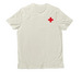 Beyond Borders. Beyond Barriers. Tee, a White Sand Allmade Organic Cotton Unisex Tee