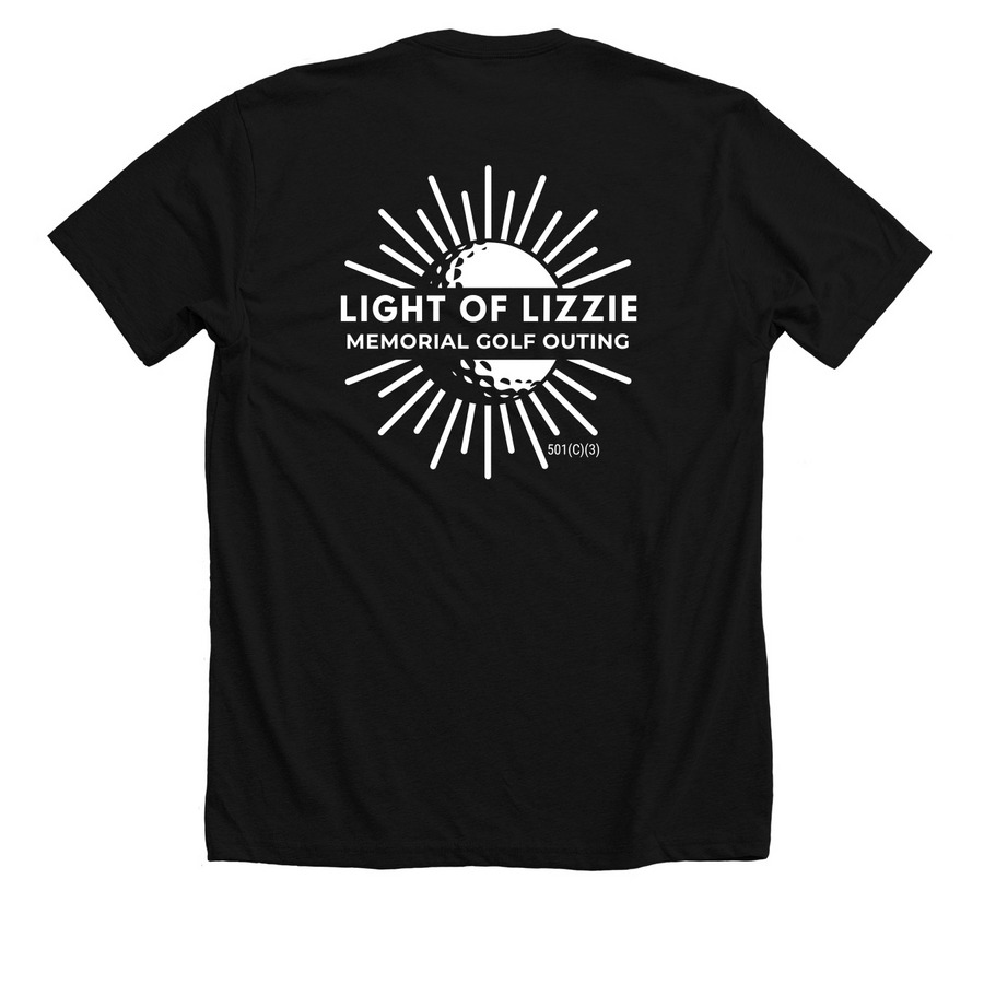 LoL Golf Outing Front & Back Ball 8-styles, a Solid Black Blend Premium Unisex Tee (back-view)