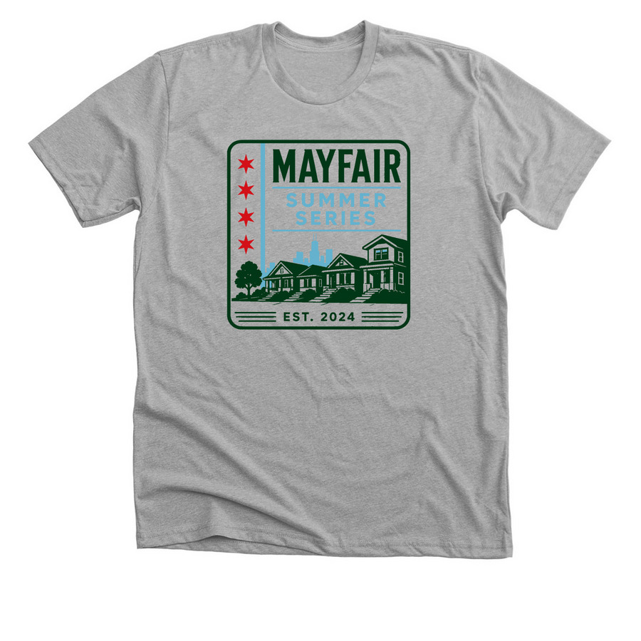 Mayfair SS Street Tops, a Athletic Heather Premium Unisex Tee