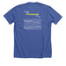 Premium Cotton Tees, a Solid True Royal Premium Unisex Tee (back-view)