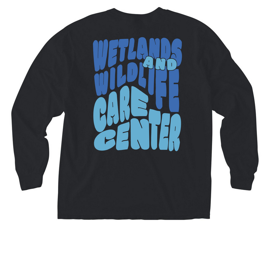 Splashberry Groovy Long Sleeve, a Black Comfort Colors Long Sleeve Pocket Tee (back-view)