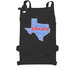 Texas Logo Apron, a Black Cotton Canvas Pocket Apron